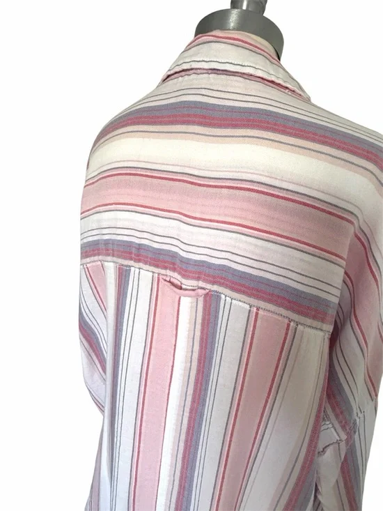 Anthropologie Pilcro & the Letterpress The Bo Boyfriend Buttondown Shirt Sz XS/S - Picture 8 of 15